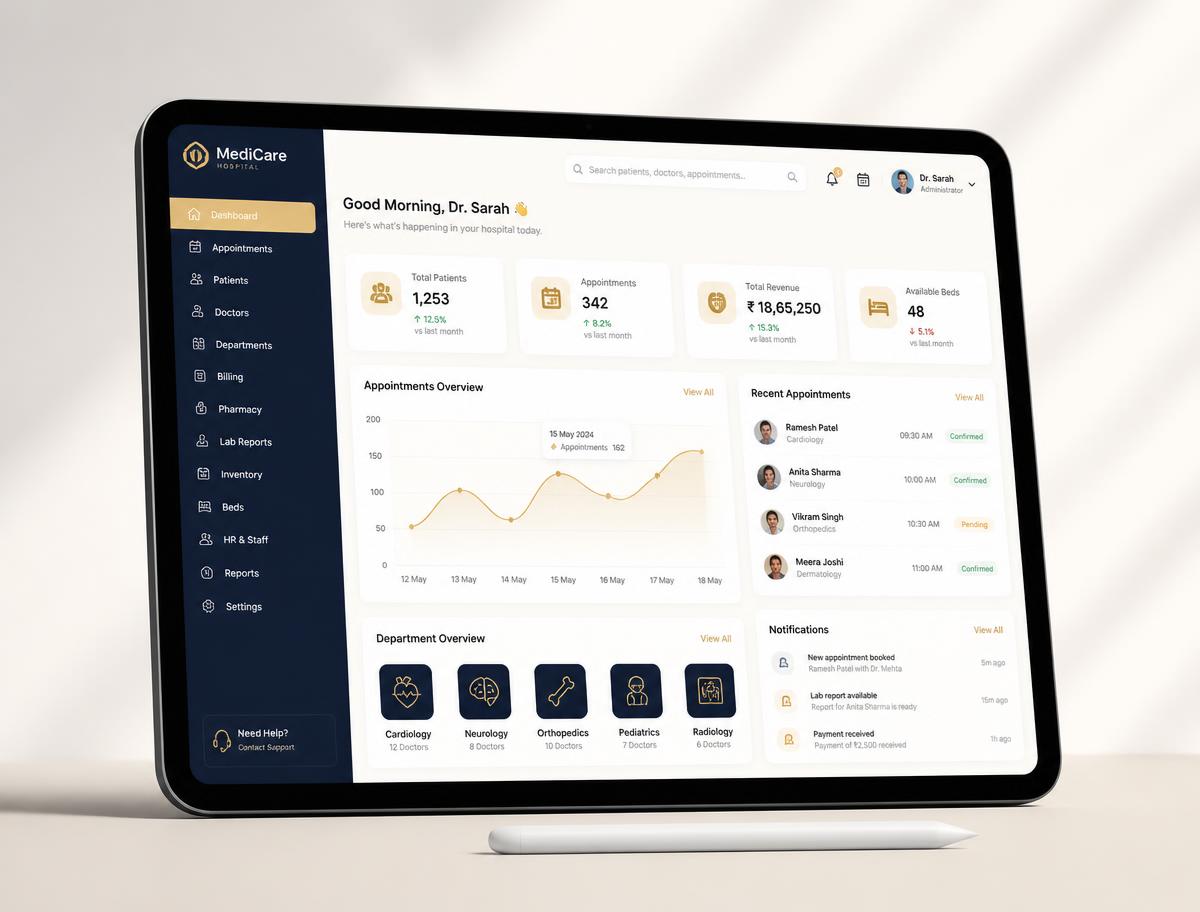 Plateforme de gestion hospitalière — MediCare